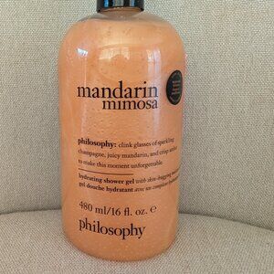 NEW Philosophy 3 IN 1 Shampoo Shower Gel Bubble Bath 16 fl oz Mandarin Mimosa